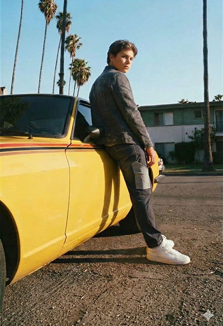 Jungen-Jeans grau Denim-Hose