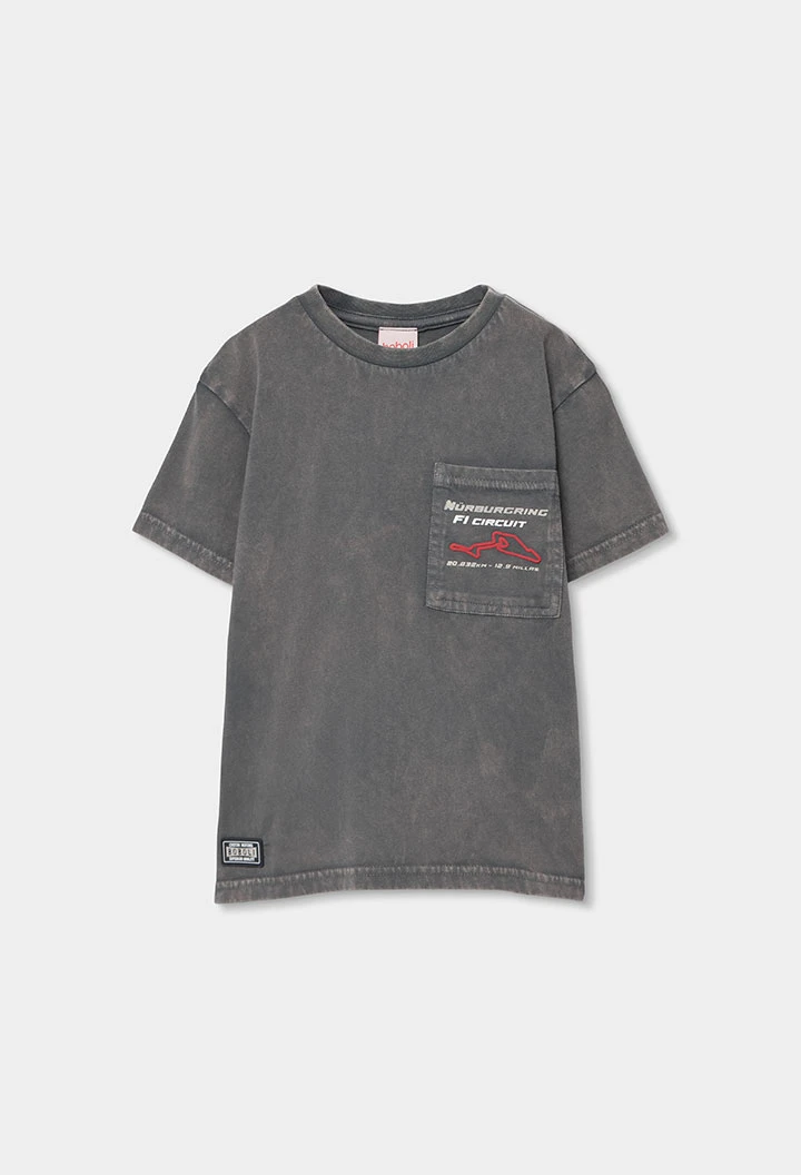 Kinder T-Shirt Baumwolle Grau