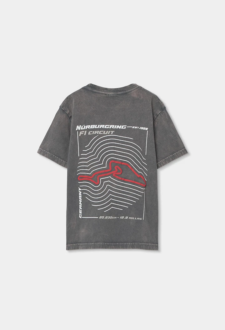 T-shirt garçon coton gris