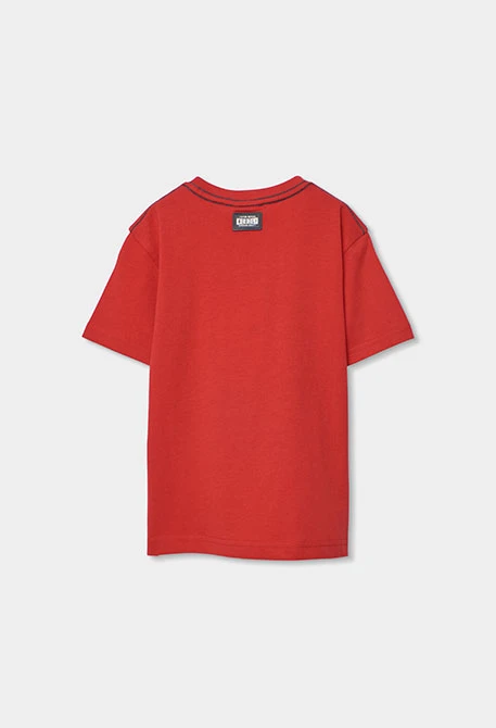 Camiseta criança algodão grená