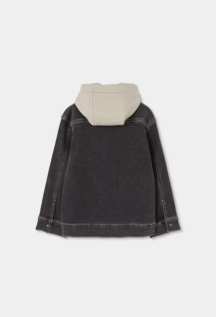 Jungenjacke aus grauem Denim
