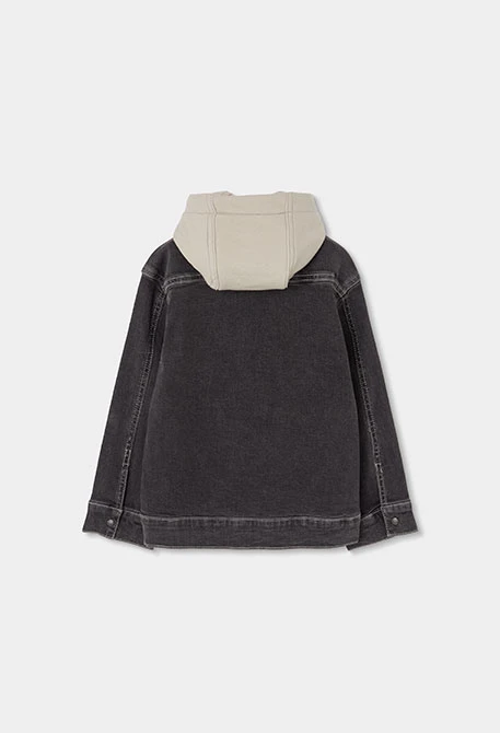 Jaqueta nen denim gris