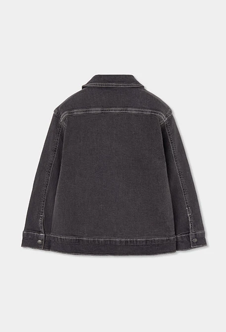 Grey denim jacket for boy