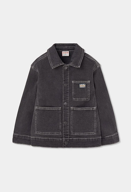 Jungenjacke aus grauem Denim