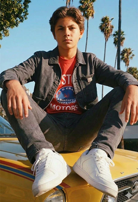 Giacca bambino denim grigia