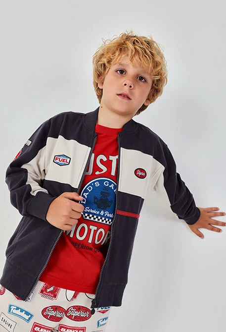Chaqueta niño gris