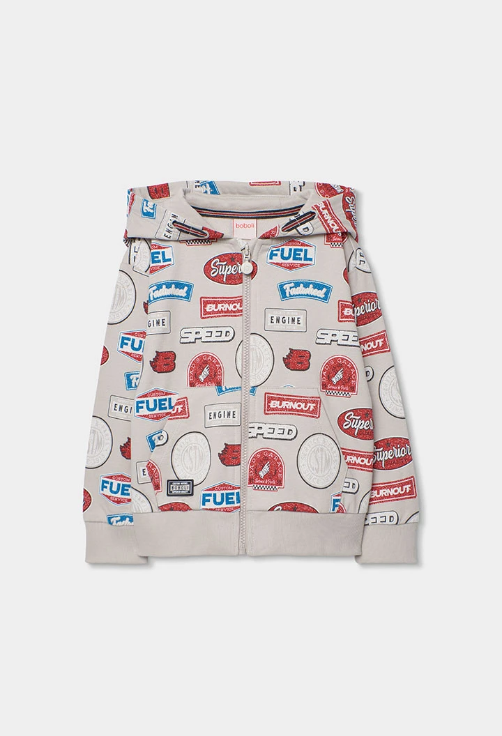 Boy?s printed fleece jacket