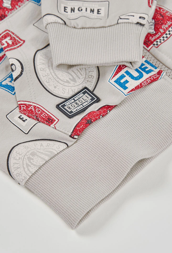 Boy?s printed fleece jacket