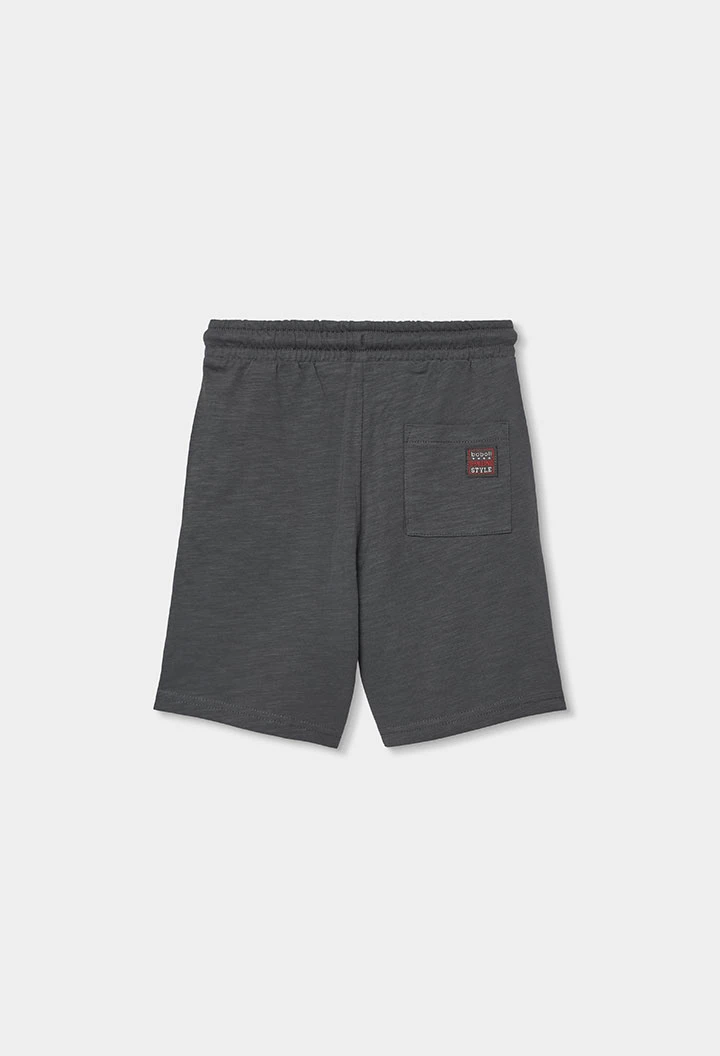 Conjunto niño algodón gris