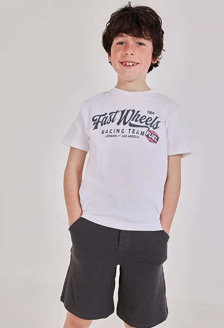 Boy?s grey cotton set