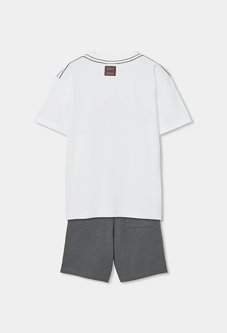 Ensemble enfant coton gris