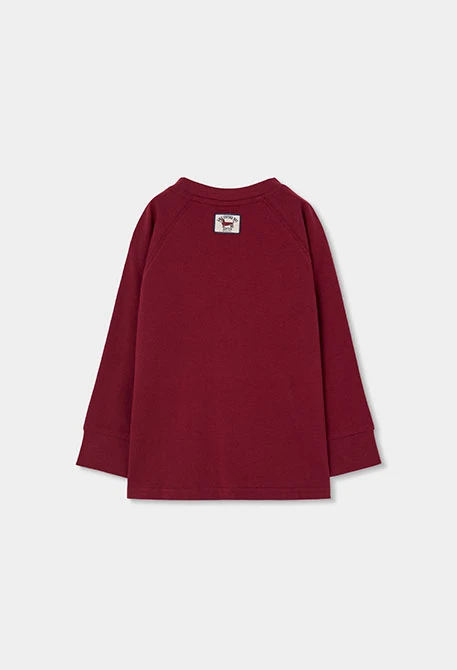 T-shirt en maille garçon grenat Good Boys Club