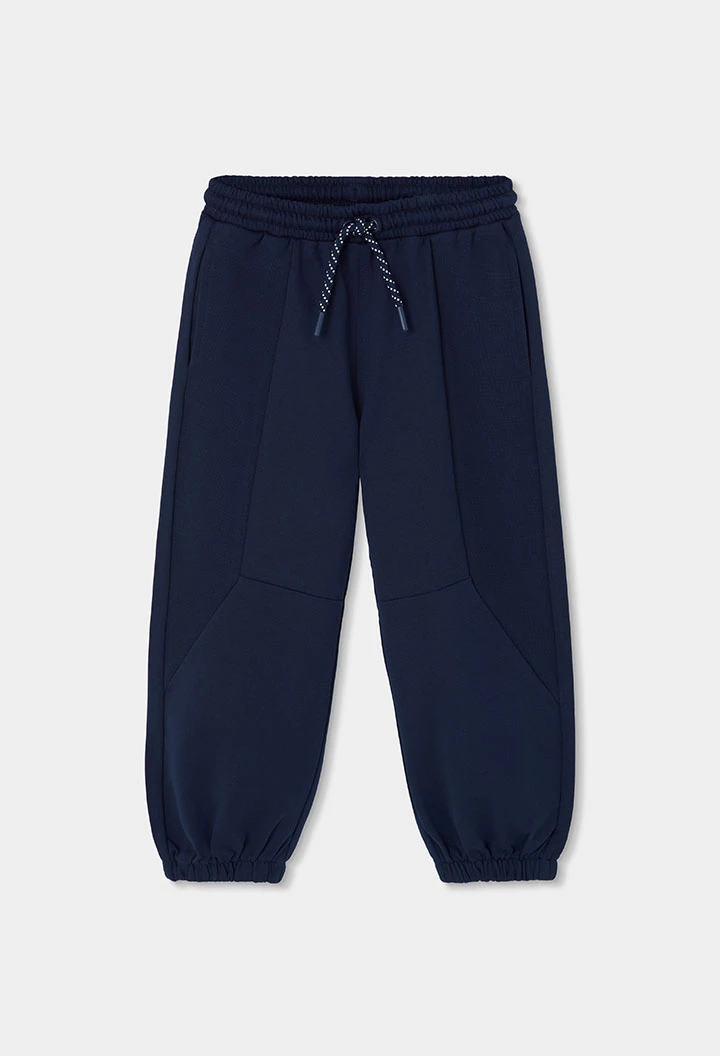 Pantalon molleton garçon bleu marine