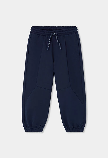 Navy blue fleece trousers for boys