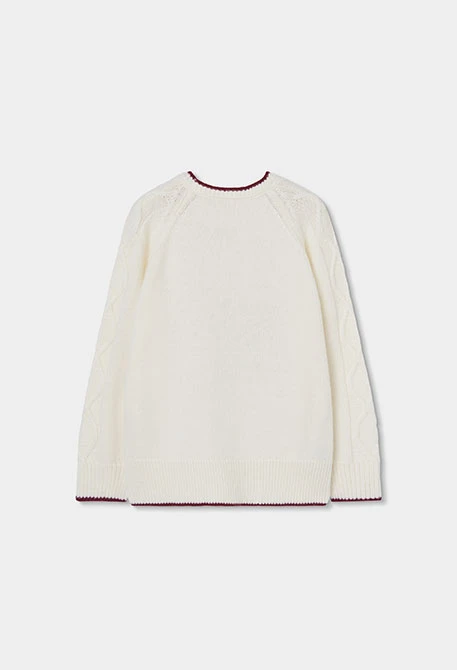 White boy\'s jumper with embroidered letters