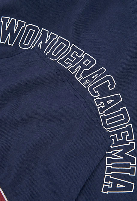 Sweat-shirt en molleton garçon bleu marine à capuche