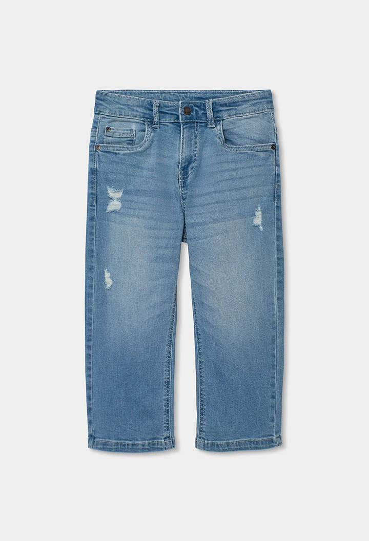 Blue denim trousers for boys