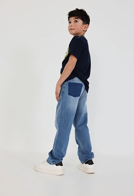 Pantalon en denim bleu pour garçon