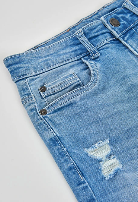 Pantalons texans blaus per a nen