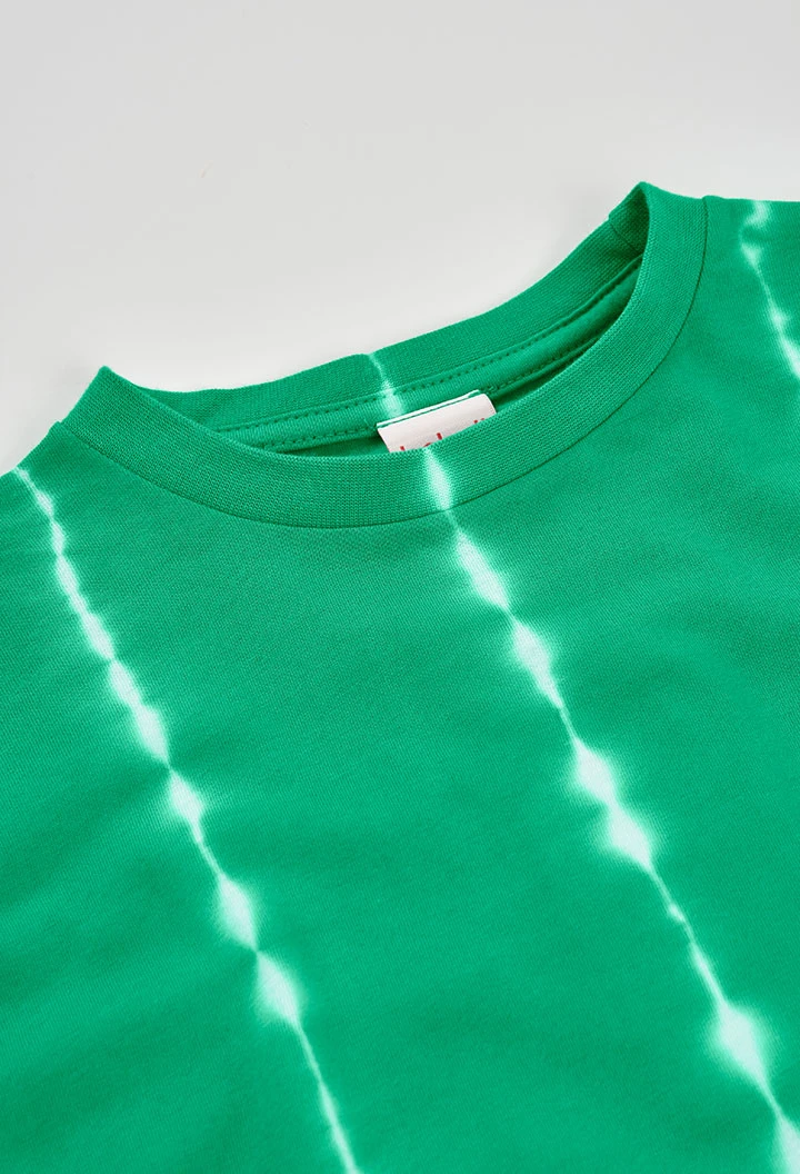 Camiseta niño algodón de verde