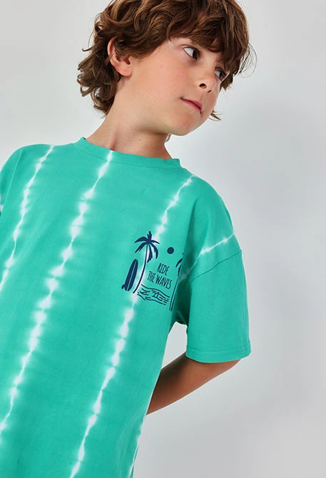 Baumwoll T-Shirt für Kinder in Grün.