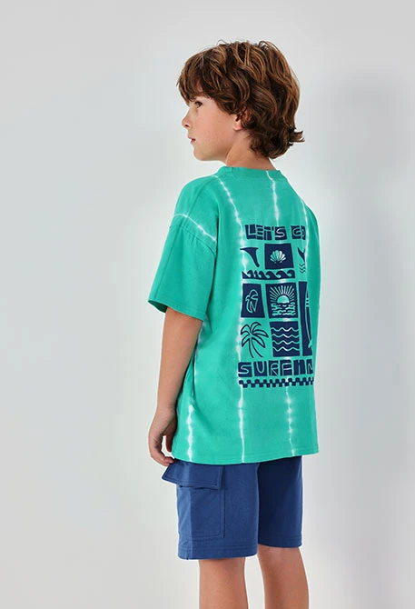 Boys? green cotton T-shirt