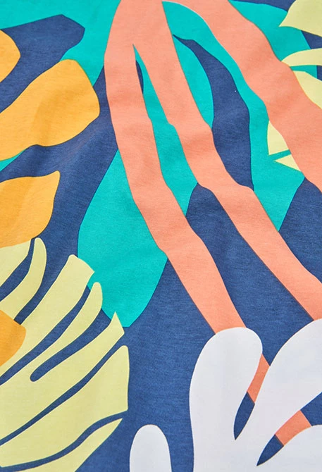 Kinder Baumwoll-T-Shirt mit Aufdruck