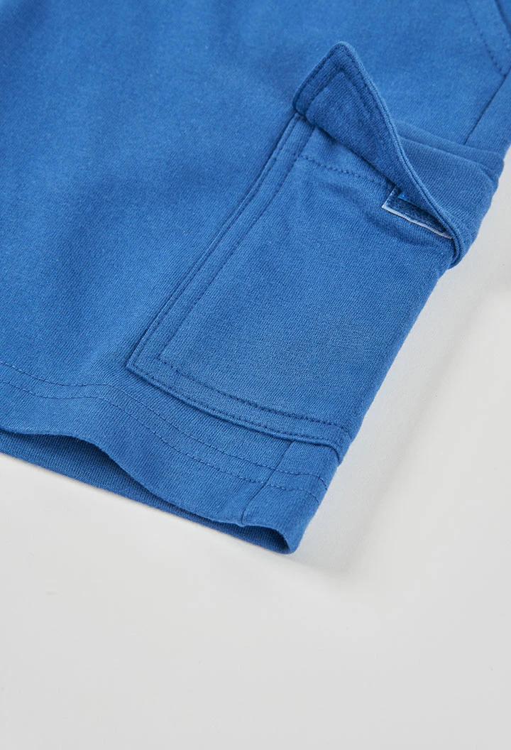 Bermudas azul cargo