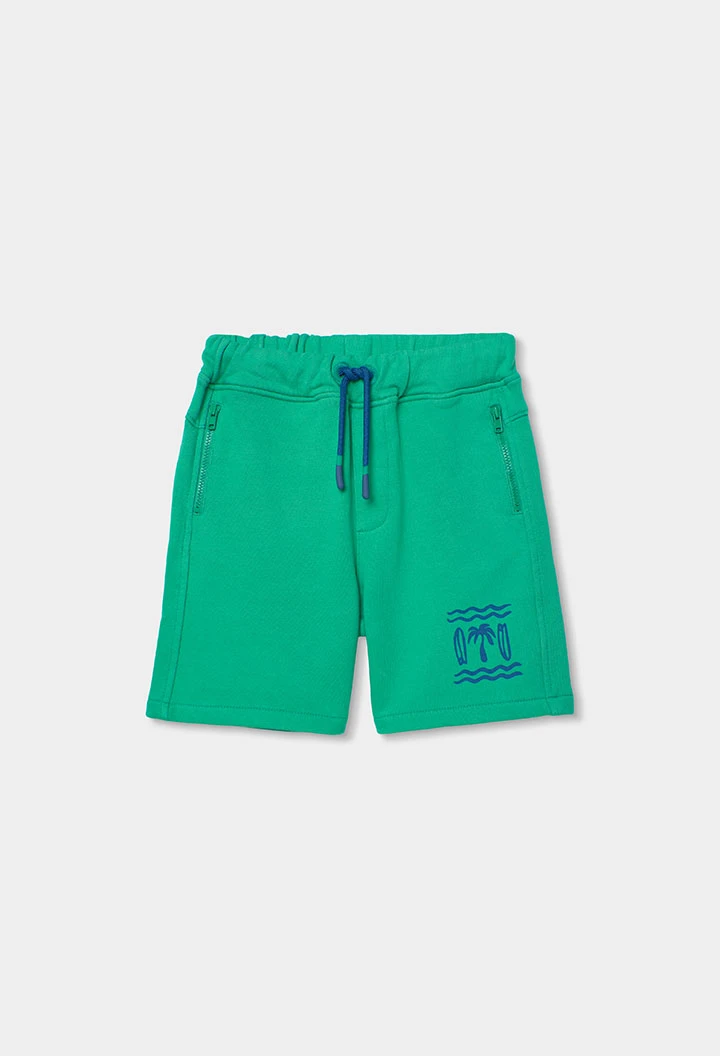 Wassergrüne Bermudashorts