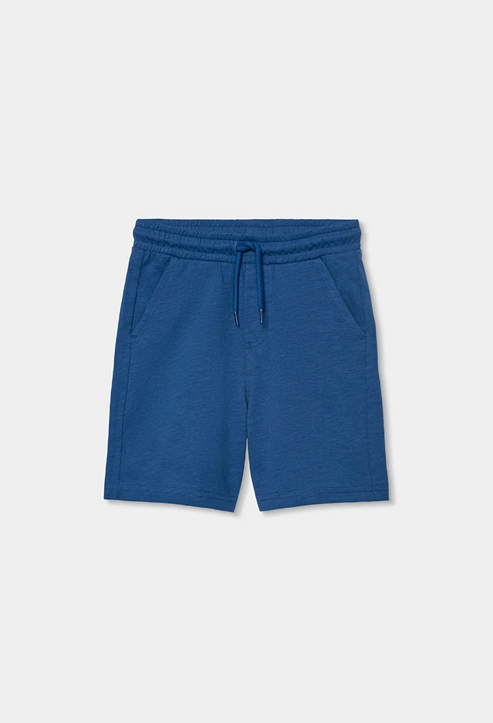 Set bambino maglietta e pantaloni cotone azzurro