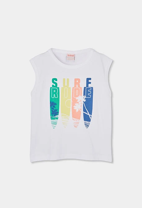 T-shirt à manches courtes en coton blanc