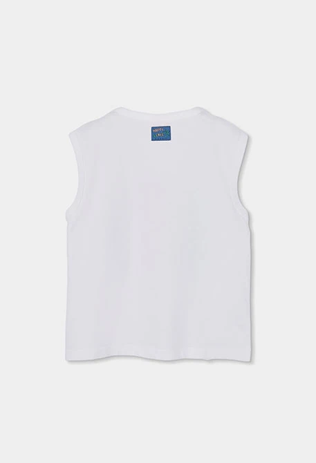 Camiseta manga corta algodón blanco