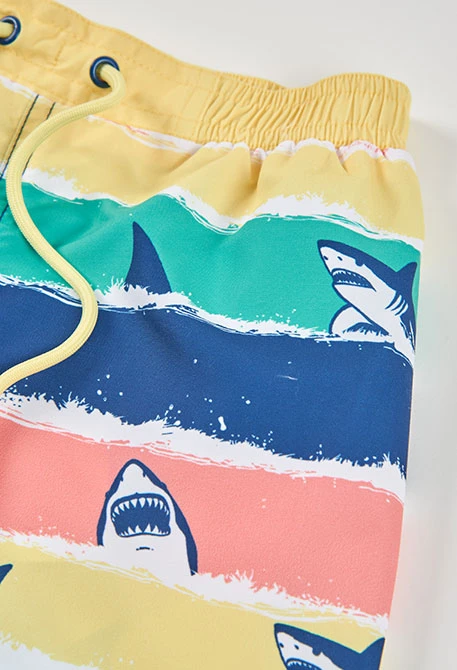 Maillot pour enfant en tissu recyclé bleu