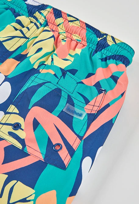 Bañador azul tejido reciclado