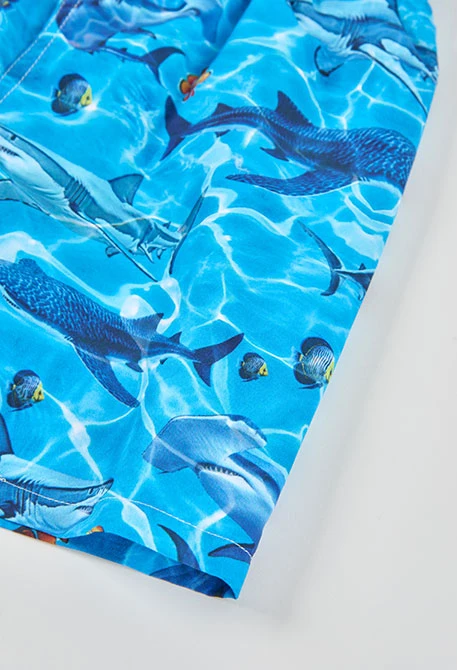 Bañador niño tejido reciclado azul