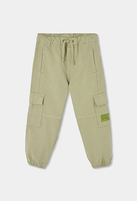 Pantalón cargo niño verde