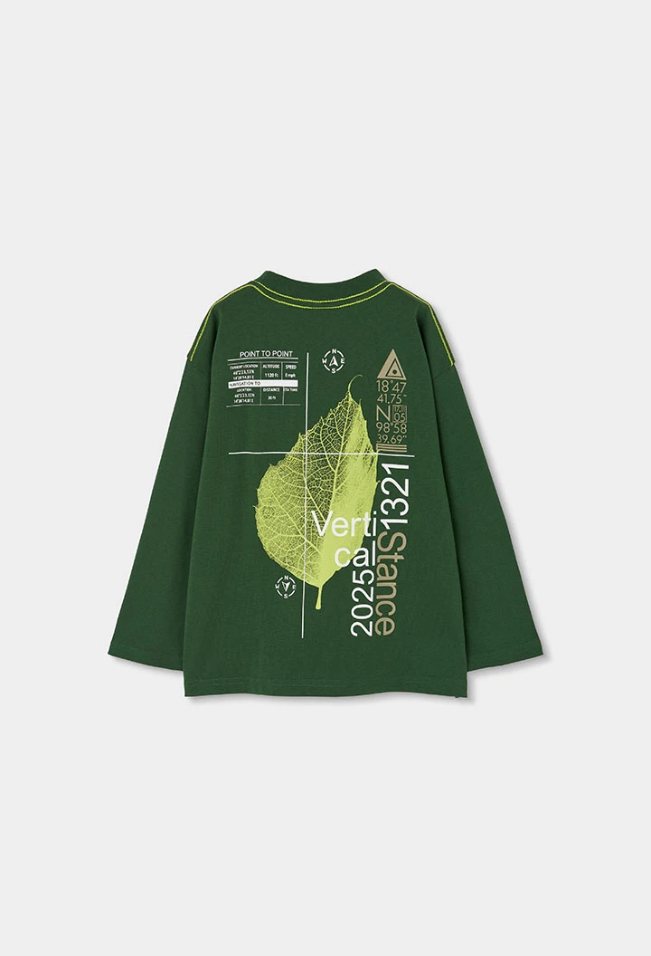 Samarreta punt nen verd estampat cotxe