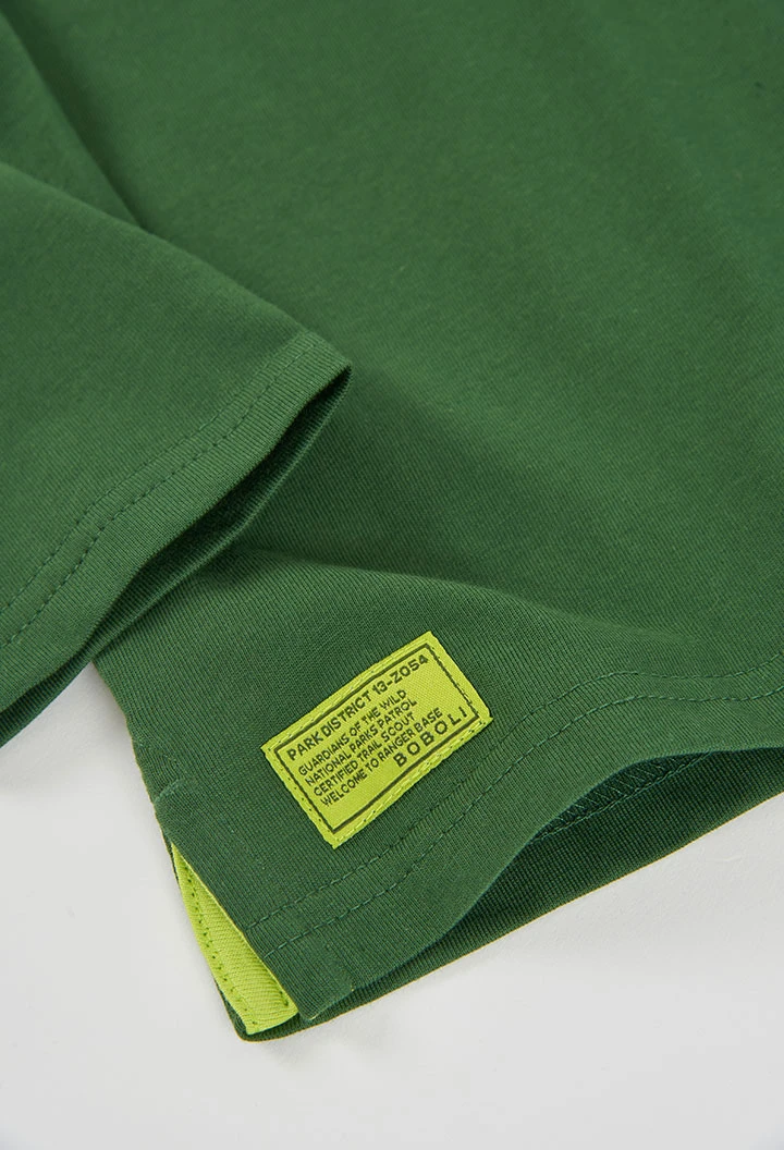 Samarreta punt nen verd estampat cotxe