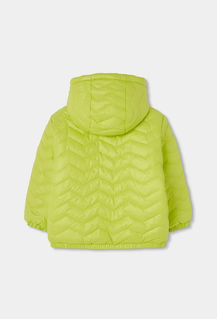Parka em tecido técnico reversível menino verde