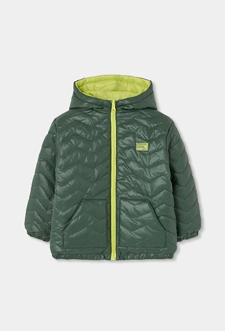 Parka teixit tècnic reversible nen verd