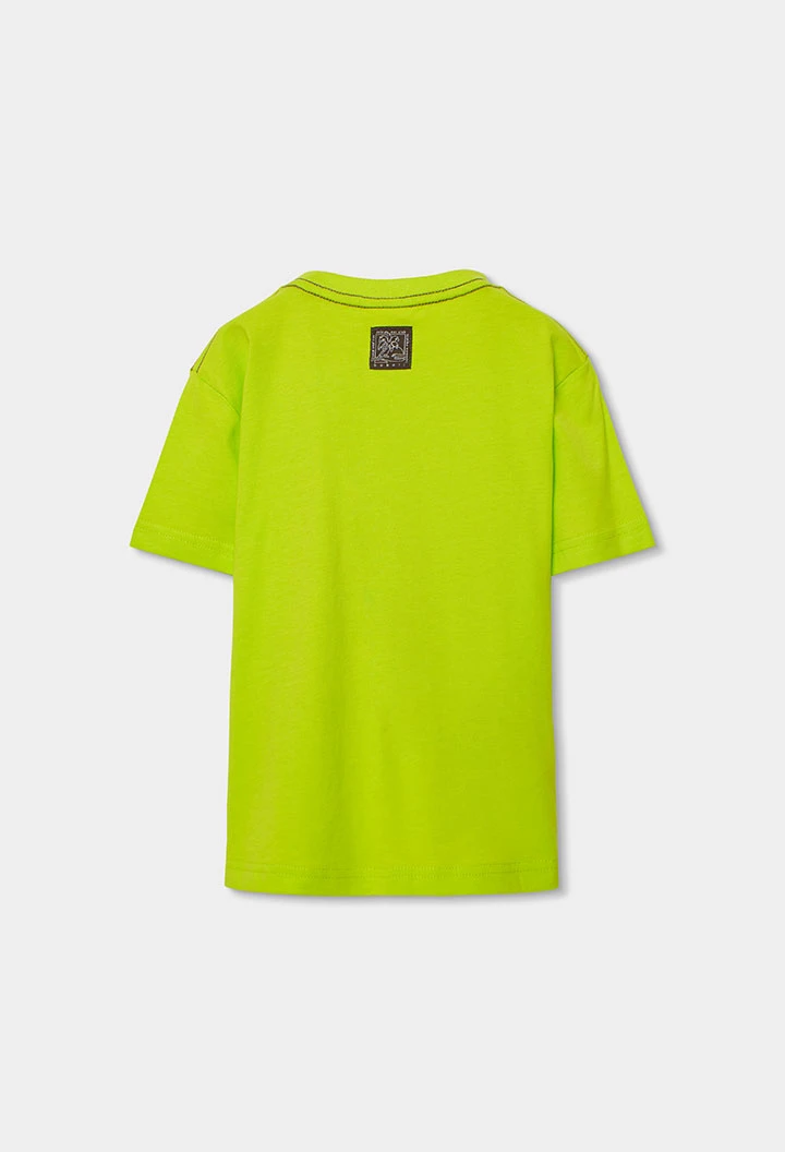 Boys? green cotton T-shirt