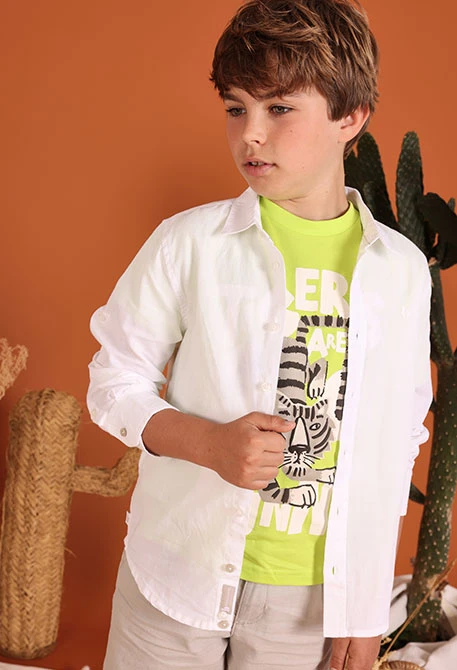 Boys? green cotton T-shirt