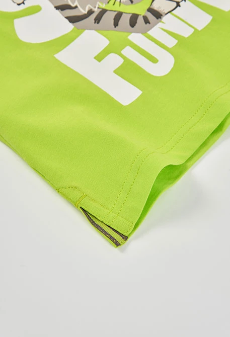 Boys? green cotton T-shirt