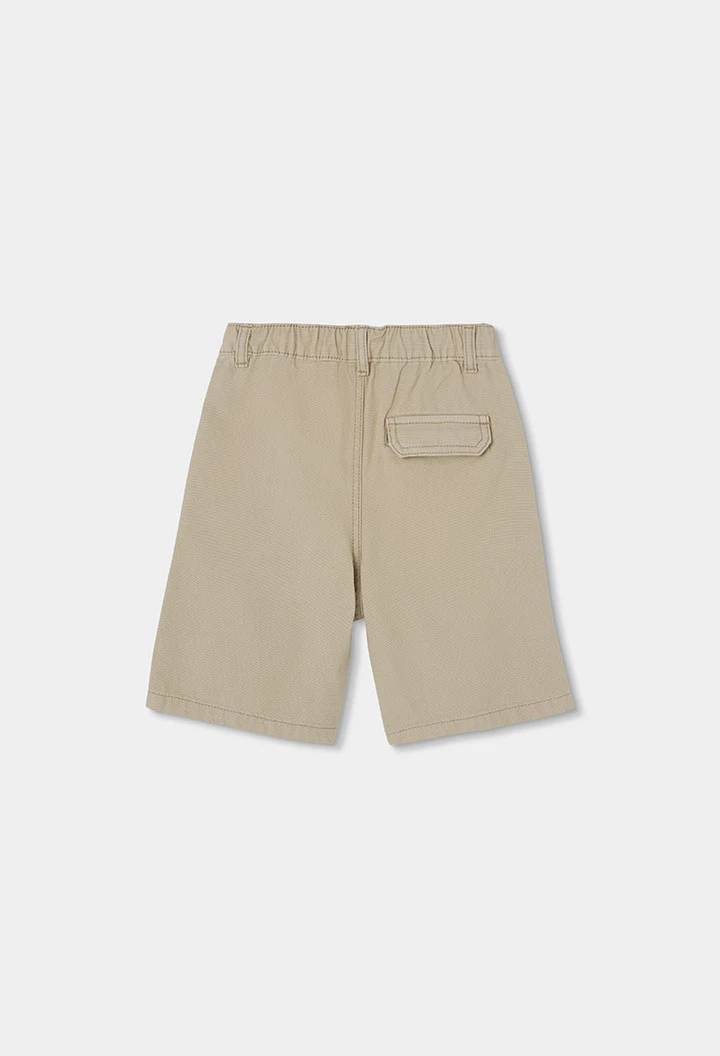 Bermuda algodón beige