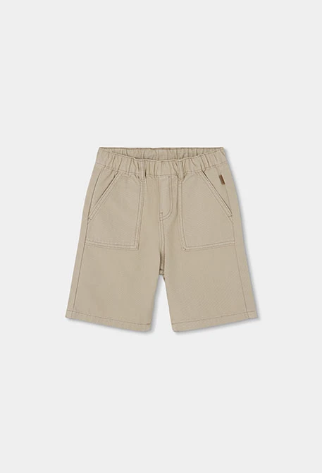 Bermuda algodón beige