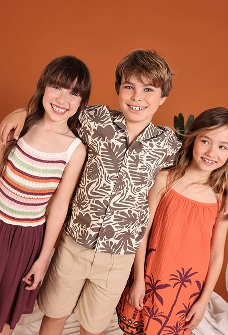 Camicia bambino popeline stampato