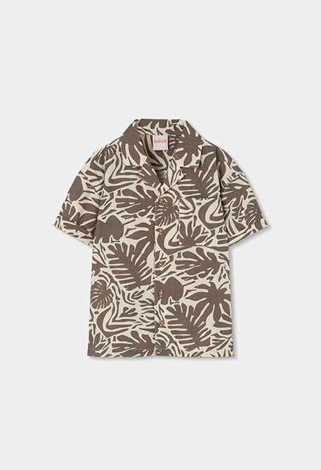 Chemise enfant popeline imprimée