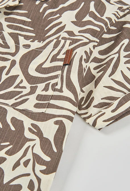 Camisa criança popelina estampada