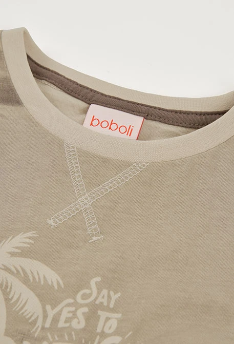 Camiseta criança algodão cru