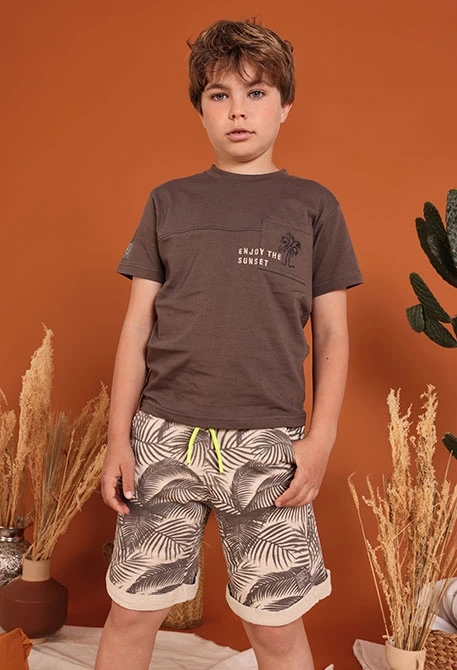 Kurze Hosen mit Aufdruck